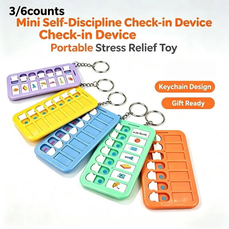 Mini Portable Memo Board Set, Keychain Design, Ideal for To-Do Lists & Daily Tasks, Stress Relief Tool, Office Supplies, Gift for Kids & Adults