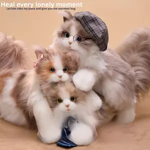 New Poseable Realistic Cat Plush Backpack With Internal Frame – A Great Gift
