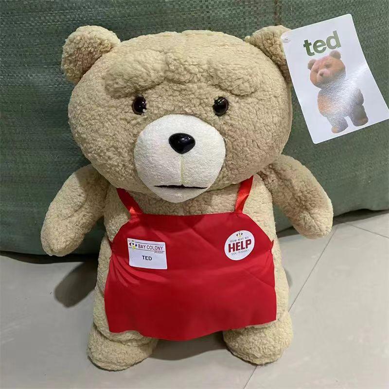 46cm TED Plush Movie Teddy Bear TED 2 Plush Toy In Apron Styles Soft Stuffed Animals Plush Dolls Animal for Kids Gift