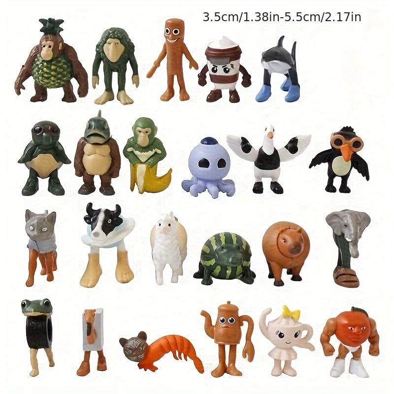 24-Piece Christmas Figurine Box Set, Collectible Figurine, Tung-Tung-Tung Sahur Figures, Ideal for Game Room Decor & Collecting, Perfect Holiday Gift