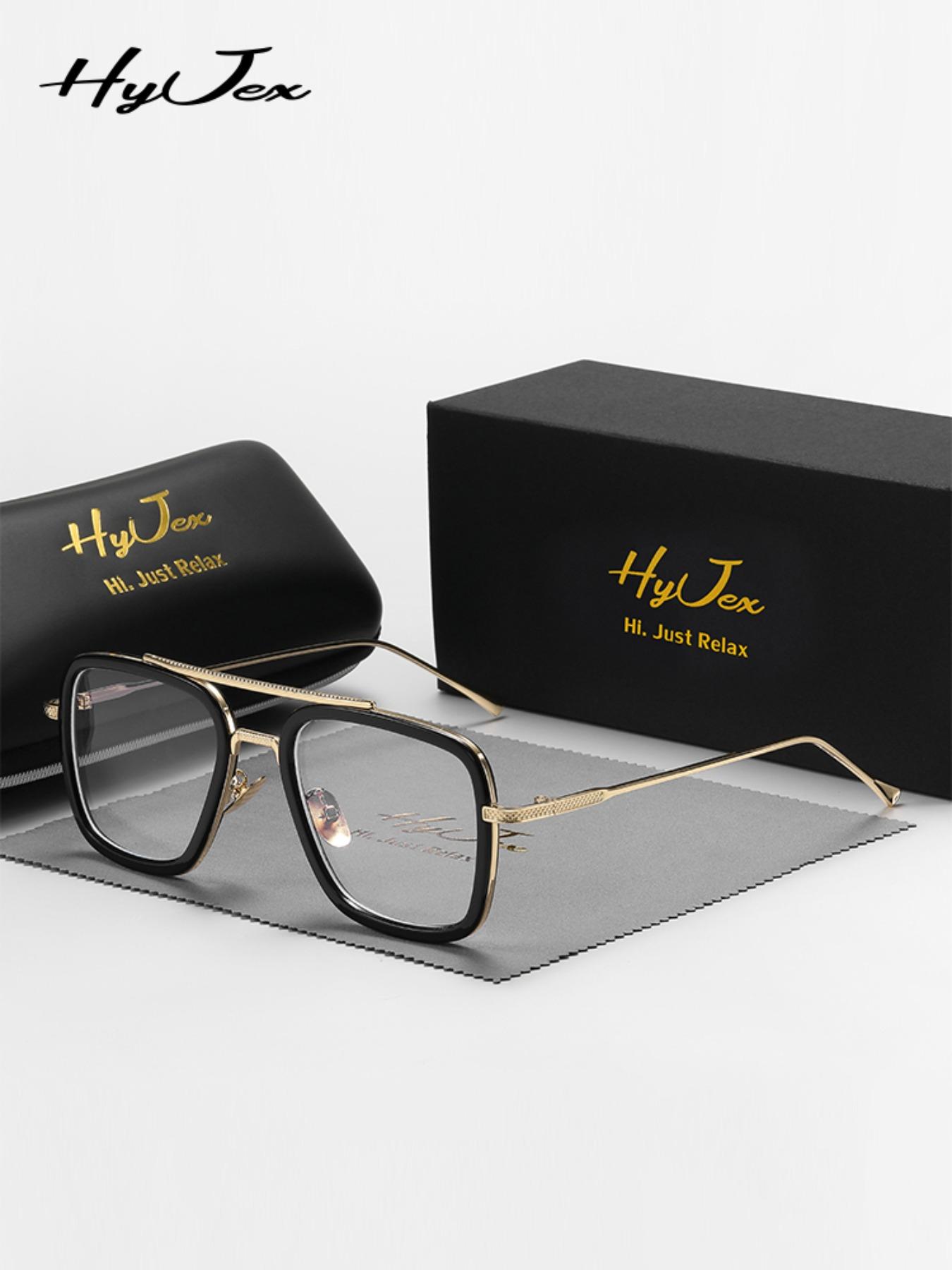 Minimalist Elegant Aviator Eyeglasses for Everyday Use (1 Pair), Lightweight Durable Glasses, Basic Flat Frame Fashion Eyeglasses for Women & Men, Fashion Eyeglasses for Work, Daily Clothing Decor, Perfect for Student Daily Use