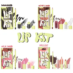 [Made by Mitchell] Lip Kit – 3-Piece All-in-One Lip Set | Lip Liner + Blursh/Bare + Gloss Beam | Buildable & Layerable
