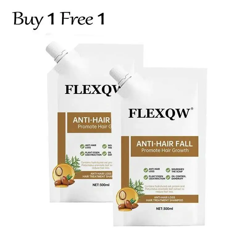 Buy One Get One Free Hair Loss Nourishing Shampoo, Anti Dandruff Haircare, Oil Control Dandruff Relief, Ginseng Ginger Formula, Jojoba Oat Recipe, 300ML