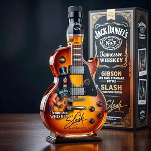 Slash Guitar Whiskey Decanter, Unique Musical Design, Perfect Gift for Music Lovers, Durable Glassware for Home Bar Decor