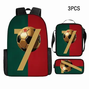 1Pc/2pcs/3pcs trendy football backpack, large capacity and lightweight design backpack, fashionable backpack suitable for holiday or birthday gifts, light, with adjustable shoulder straps, study or travel use