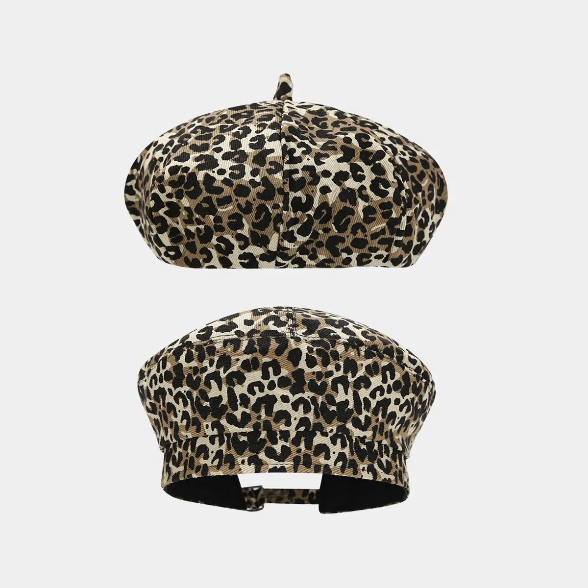 Leopard Print Beret Hat Vintage Cheetah Pattern Painter Cap Face Slimming Cute Warm Winter Hat Trendy Fall Accessories Bad Hair Day Savior Goes With Everything Casual Artist Cap for Women Girls Gift