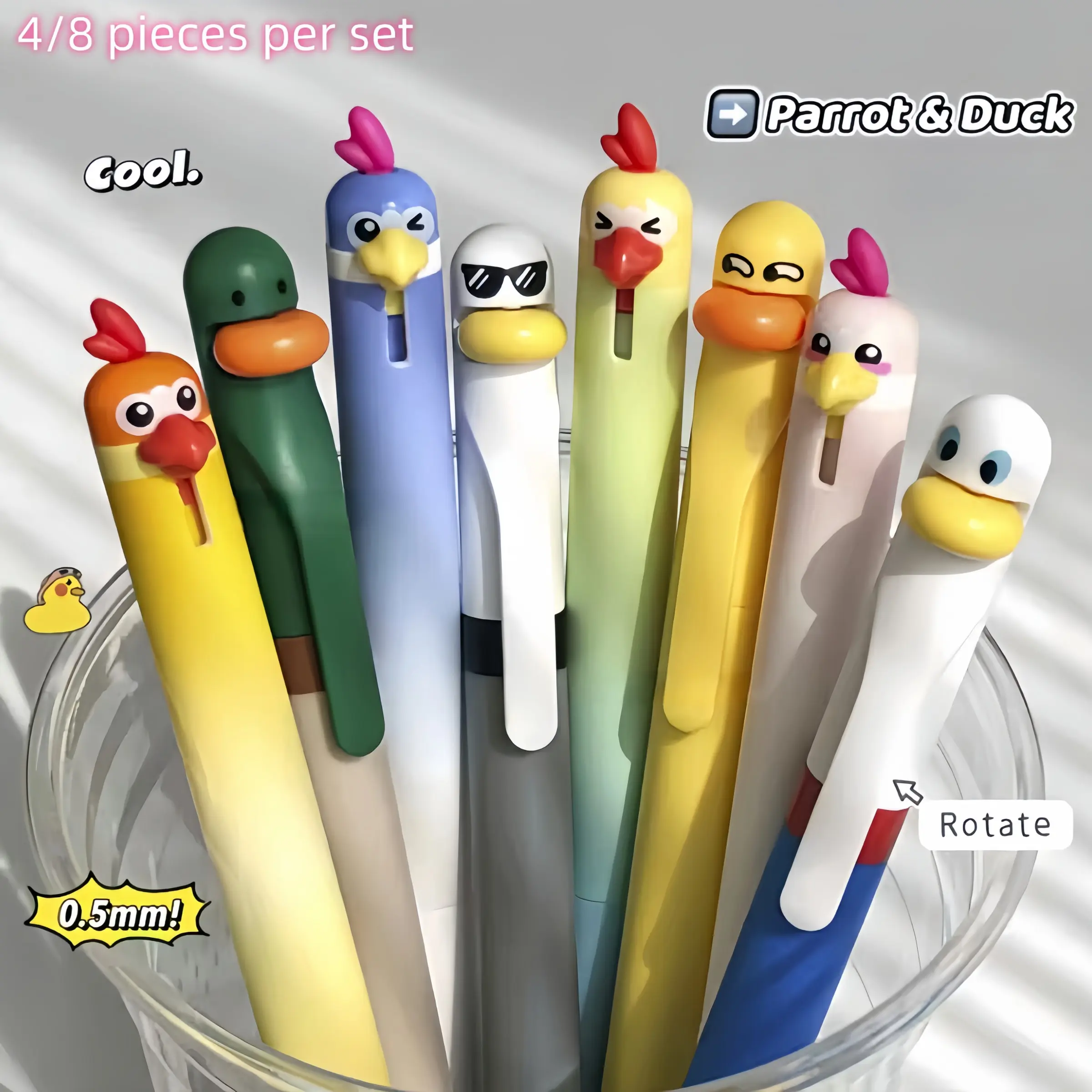 Fun decompression quick drying neutral pen, 0.5mm pen tip for smooth writing, fun expression set, suitable for offices, schools, relieving boredom writing pens, office supplies and study stationery, Writing tools, Christmas, back to s