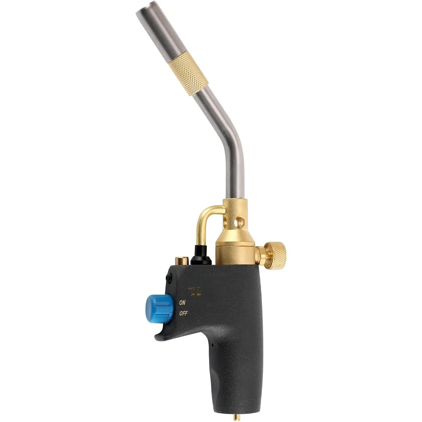 Propane Torch Head,with Igniter and Flame Adjustable, Hand Blow Torch with Fuel by Propane  Gas, for Plumbing Soldering Lighting Campfires and Grills
