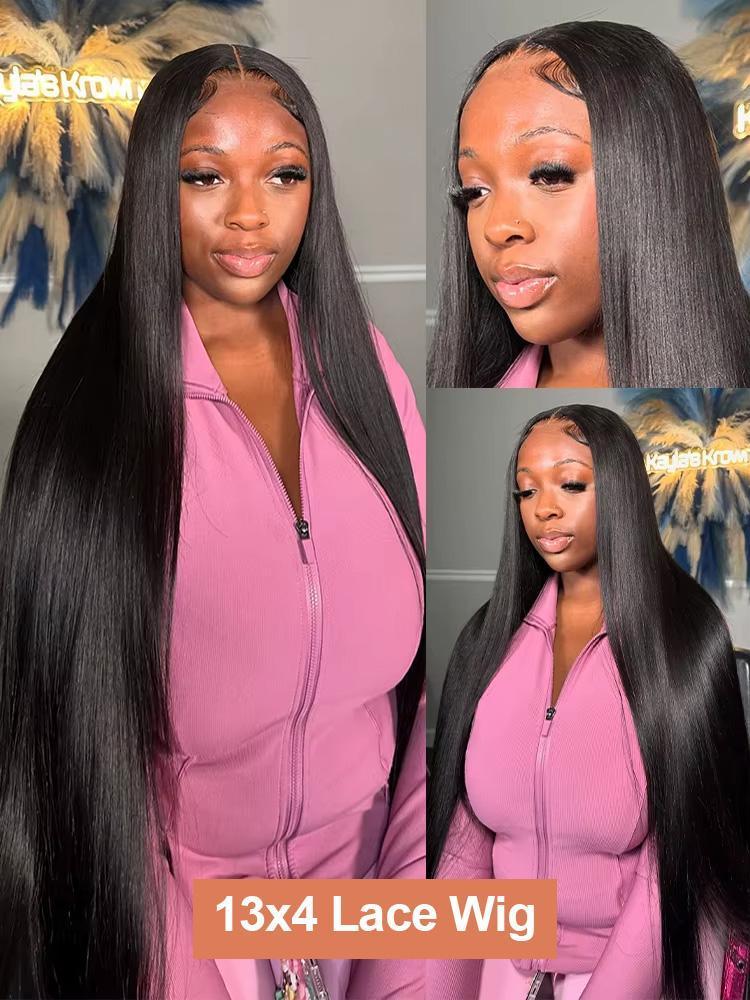 Brazilian Virgin Human Hair Wigs Body Wave Loose Deep Wave Straight 5x5 13x4 13x6 Lace Front Wigs No Shedding Tangle Free