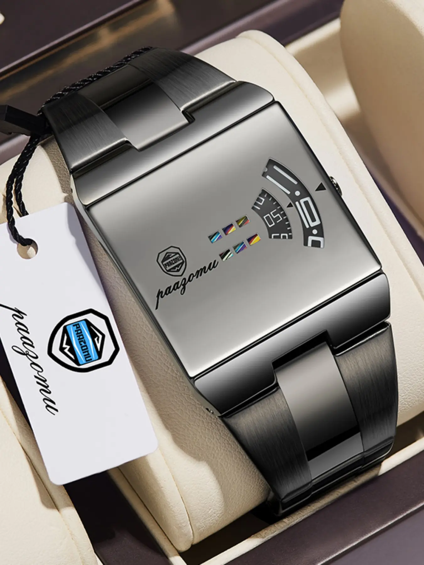 Luxury Fashion Men's Stainless Steel Strap Quartz Wrist Watch, Calendar Night Light, Leisure Business, Unisex Quartz Watch, Stylish and Durable, Analog Quartz Watch, Fashionable Wristwatch