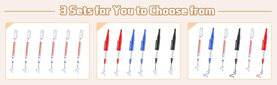 Long-Head Deep-Hole Marking Pen for Mechanical Woodworking with 20mm Nib Size Quick-Dry Waterproof Sturdy Comfortable Marker Tool for Carpentry & DIY Projects-BY Long-Head Deep-Hole Marking Pen for Mechanical Woodworking with 20mm Nib Size Quick-Dry Waterproof Sturdy Comfortable Marker Tool for Carpentry & DIY Projects-BY