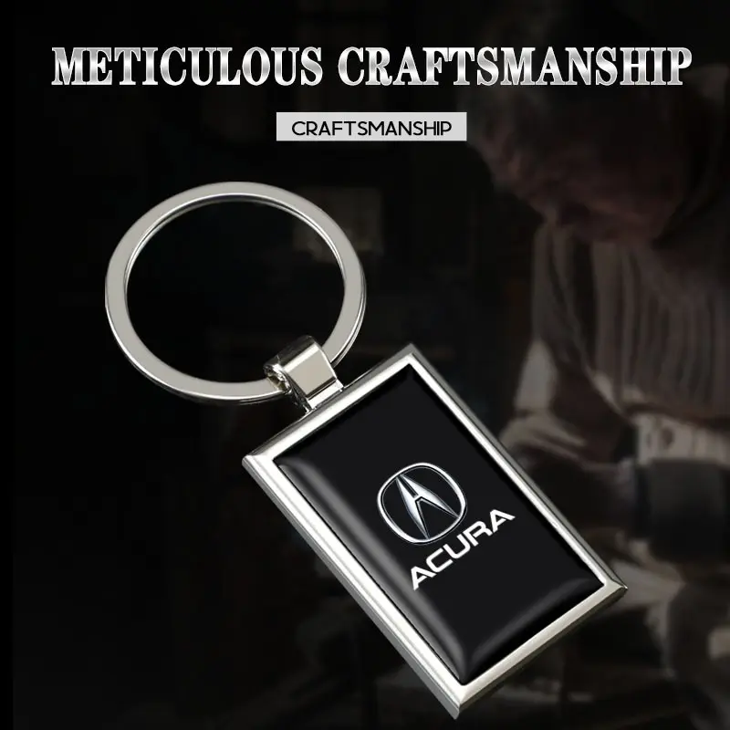 Zinc Alloy Car Keyring Auto Logo Keychain Pendant Decoration For Acura ADX RDX ZDX Integra NSX MDX TLX CDX ILX RLX TL RL