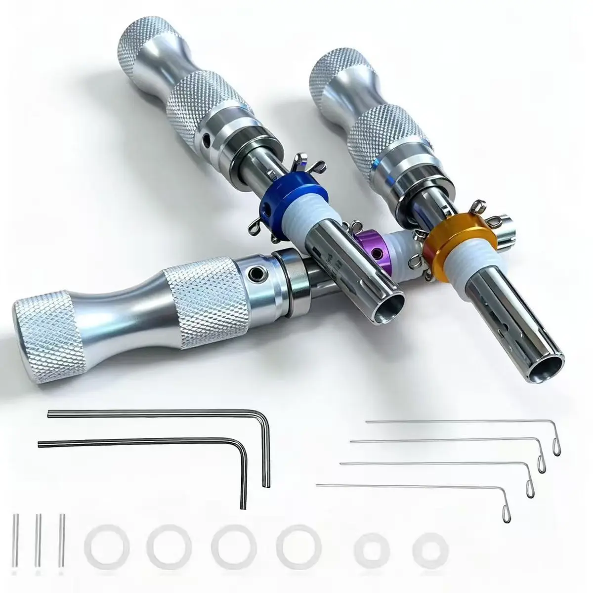 3pcs Tubular Tool Set, Three Sizes for Various Specifications, Reset Function, Multi-Functional Manual Tools, Hand Tools Set, Toolset, Figurines & Miniatures