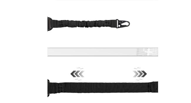 Two Point Traditional Sling with Attachments Mounts, Adjustable Extra Long Rifle Sling for Rifle with 2 Pack 1.25" QD Swivel Mounts for M-Rail
