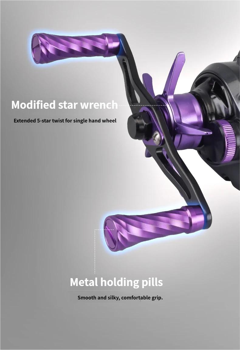 Xiongwang Yuri DC Baitcasting Reel with Intelligent Brake Electronic Noise  Reduction General-Purpose Long Casting Carbon Lightweight G1 Aluminum Gear  Plate Purple Handle for Fishing Enthusiasts Spinning Rod - TikTok Shop