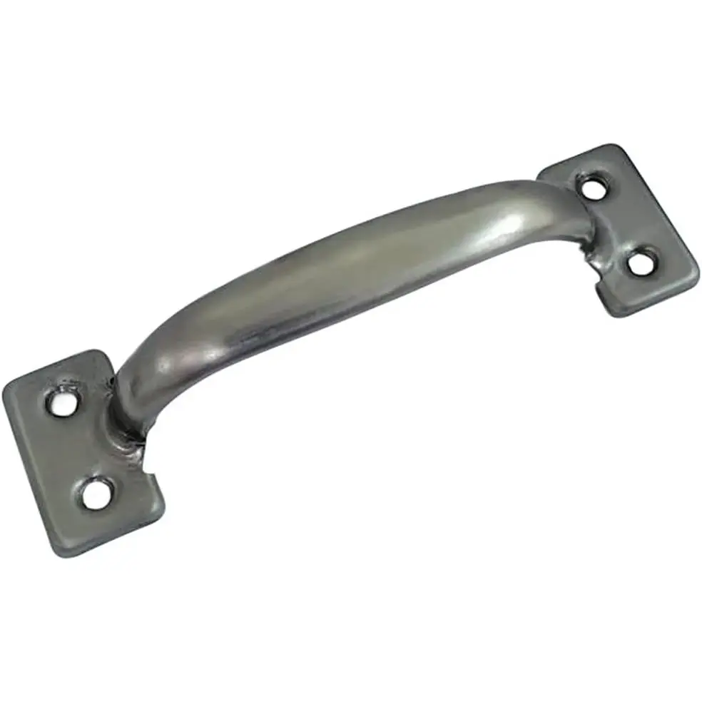 Stainless Steel Door Pull Handle, 6-1/2", Polished Stainless Steel, 1 Pack,  Taiwan