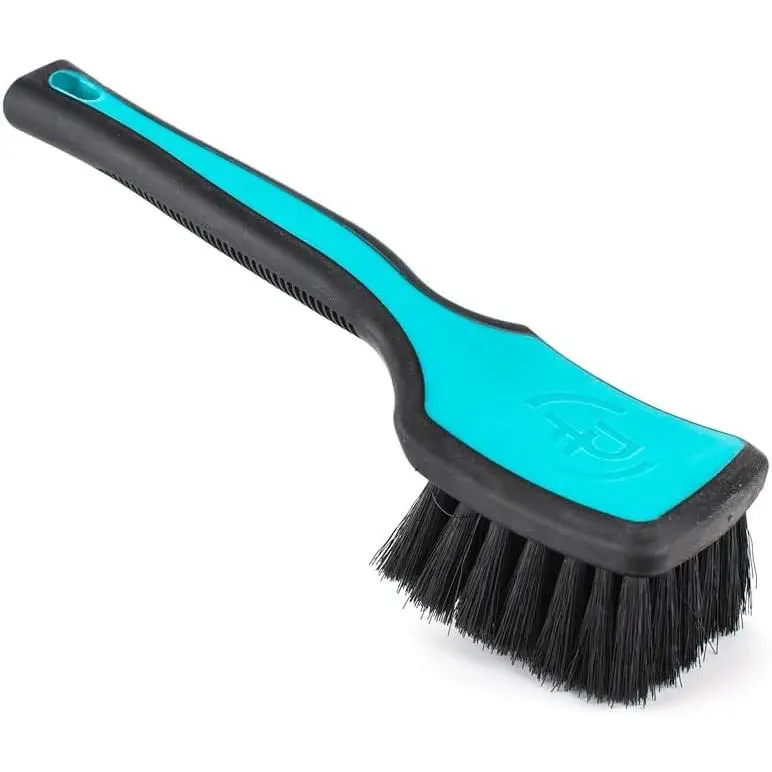 - ProGrip Interior Scrub Brush - Soft Bristles - Rubber Grip for Maximum Stability and Comfort - Curved  Profile for  Clearance - Octane Riptide