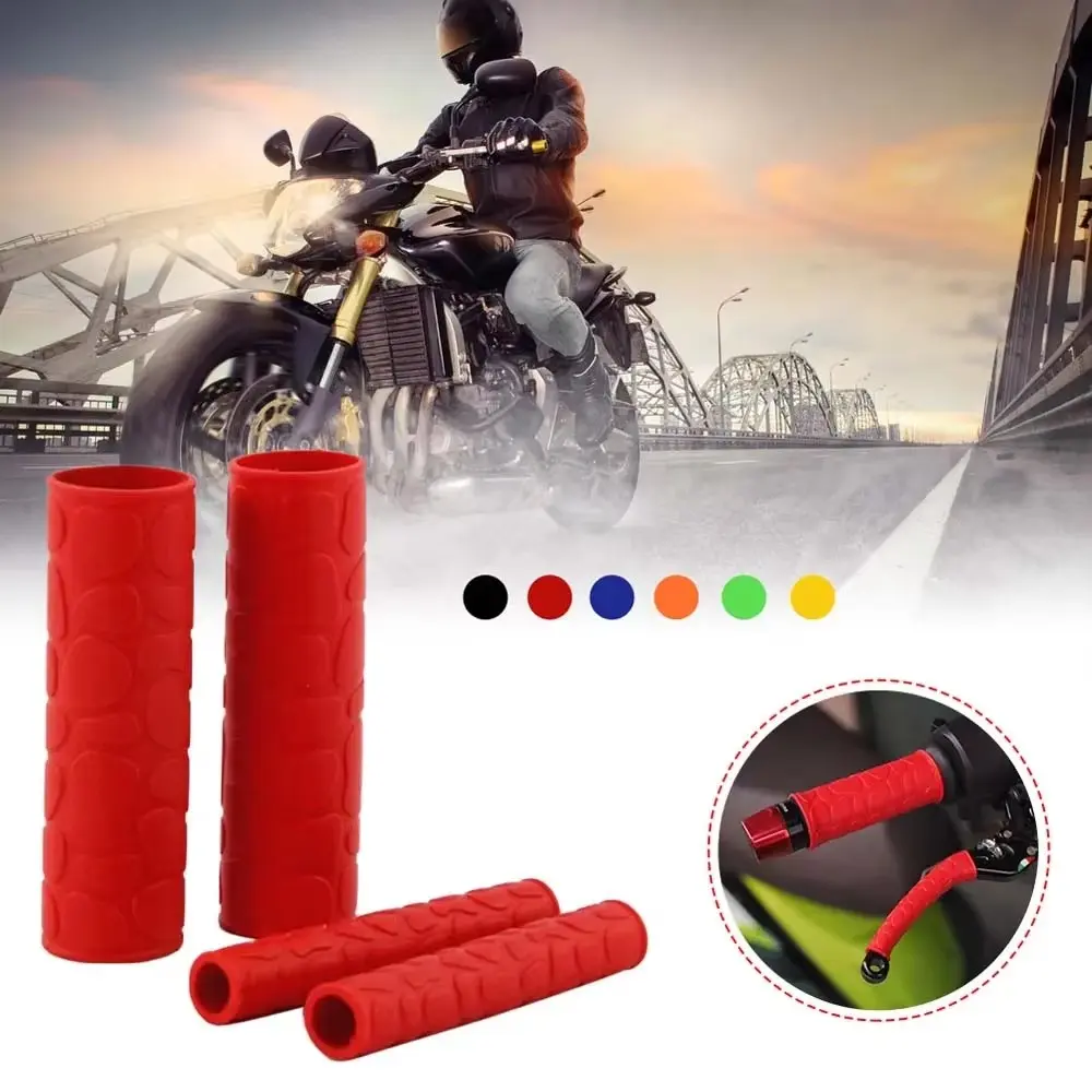 4pcs Clutches Lever Cover for Motorbike, Anti-Skid Brake Handle, Motorcycle Handlebar Grip, Rubber Bar Handle Grip Cover Protector