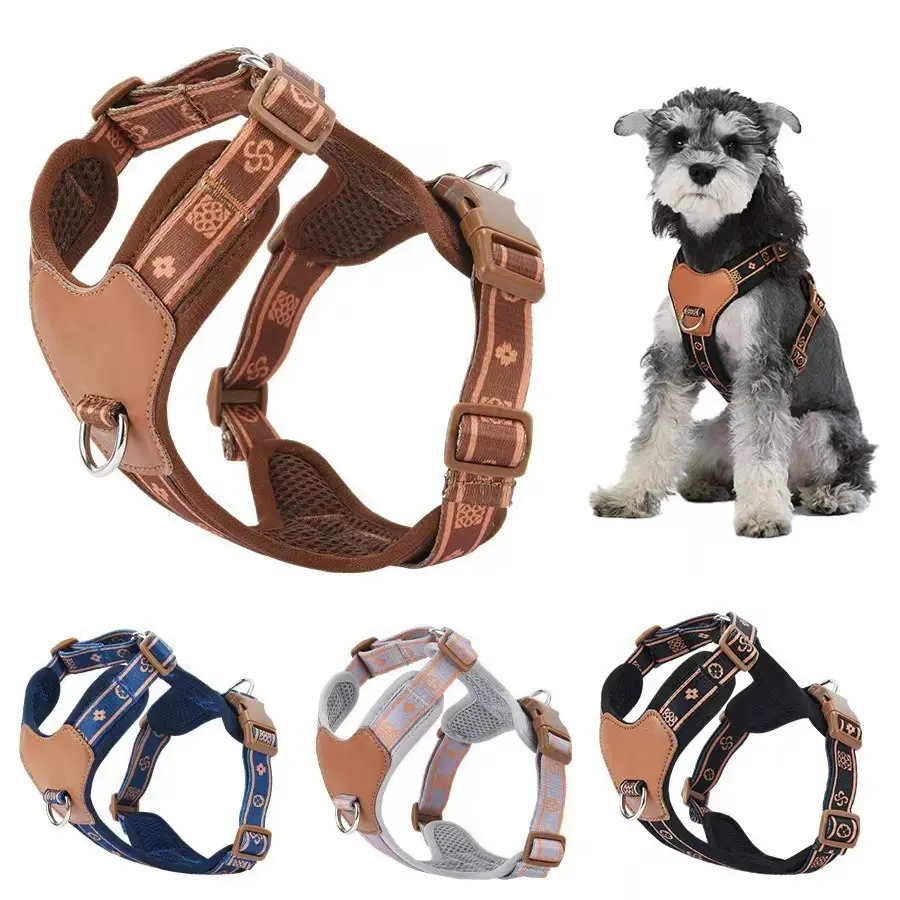 Personalized Pet Vest Harness, Breathable and Adjustable, Anti-Lunge, Soft and Comfortable, No-Choke Design, Suitable for Small, Medium, and Large Dogs, an Exquisite Dog Gift