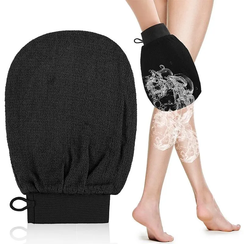 Exfoliating Glove Body Scrubber, Korean Washcloth Skincare Remover, Deep Scrub Loofah, Cleansing Mitts, Exfoliate Cloth, Body Exfoliating Gloves, Exfoliating Bath Washcloth