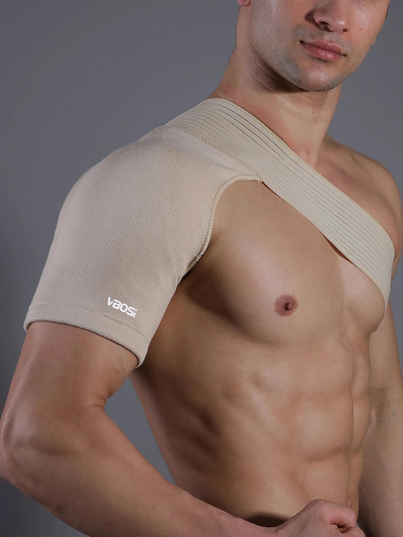 1 Piece Breathable Elastic Shoulder Support Brace - Upper Back Compression & Dislocated Shoulder Relief| Ideal for Gym Workouts, Weightlifting, Sports & Daily Recovery Healthcare Man Tool Biege Adjustable Dual Back Support Brace copper ankle