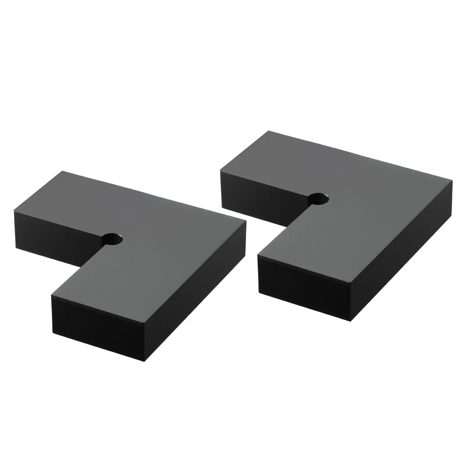 2 Pack Corner Connectors for Handrail, POM Construction, POM Hand Rail Connector Fittings for Rectangular Cable Railing, Deck Cable Rail System Outdoor, Corner Connection