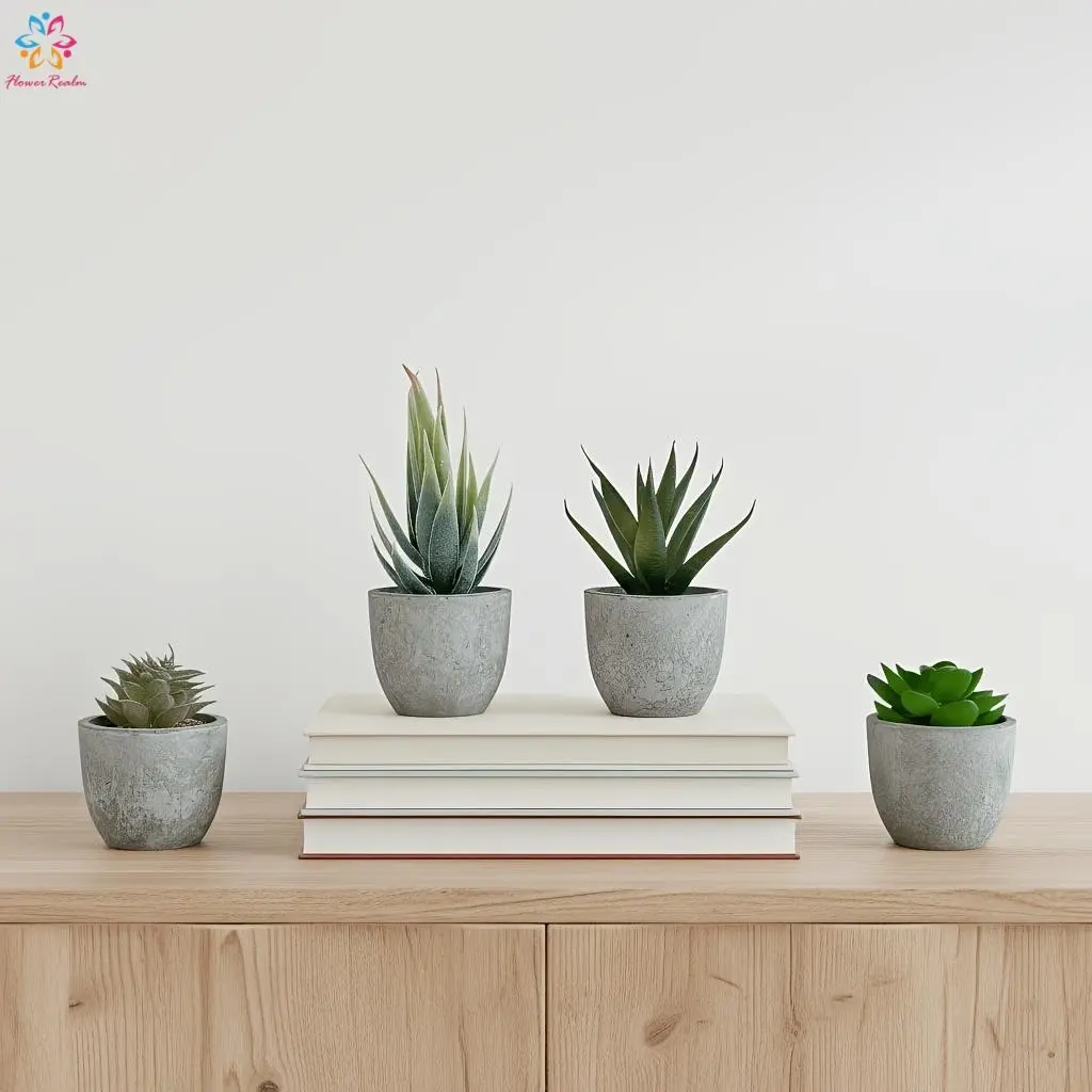 4pcs Mini Artificial Succulent Plants -Realistic Faux Potted Greenery in Eco-Friendly Biodegradable Paper Pots for Home, Office, Bedroom, Desk, Windowsill, Bookshelf - Perfect Gift for Mother's Day, Valentine's Day, Wedding & Housewarming
