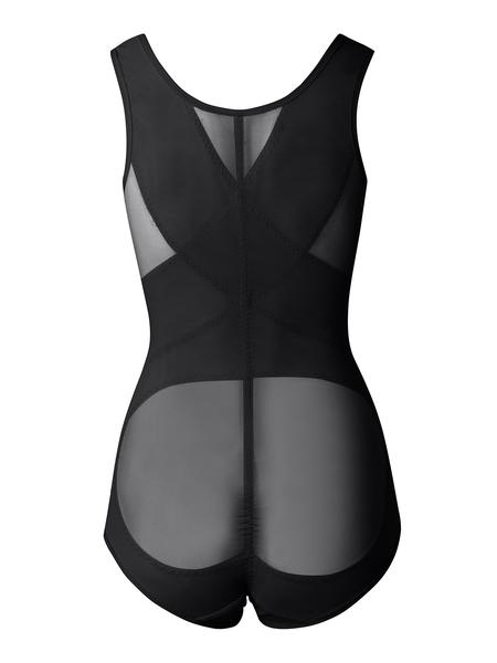 Women's Push-Up Bodysuit, Wide Shoulder Straps, Button Waist Crisscross, Breathable & Comfortable, Daily Wear & Special Occasions, Body Sculpting Garment