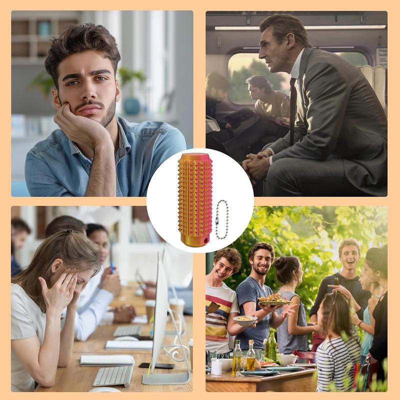 Little Ouchies Grippie Portable Stim Tool - Vibrant Colors, Firm Plastic Spikes |   Anxiety & Stress Relief |   Clip to Keys for On-the-Go Impulse Management keychain first  day  of  school  gift