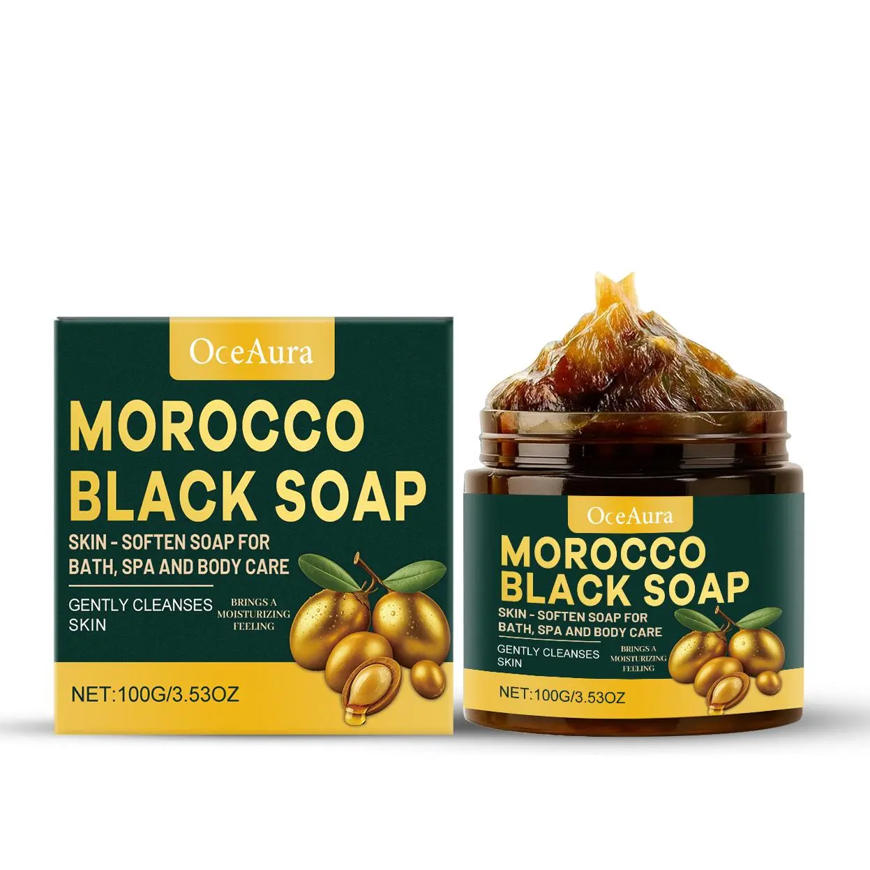 Black Cleansing Bath Soap Infused Cocamidopropyl Betaine & Hydroxypropyl Methylcellulose, Mild Body Wash Bar Remove Skin Impurities Hydrating Non-Drying Smooth Soft Skin Daily Shower Care, Perfect Birthday Christmas Valentine Holiday Gift for All Family