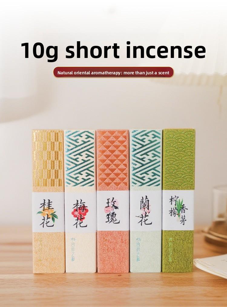 Five Elements Medicinal Incense Sticks New Chinese Style Gift Box with Rose Hainan Agarwood & Laoshan Sandalwood Natural Home Fragrance for Indoor Use 32g Total Weight 10g Net Content aromatherapy