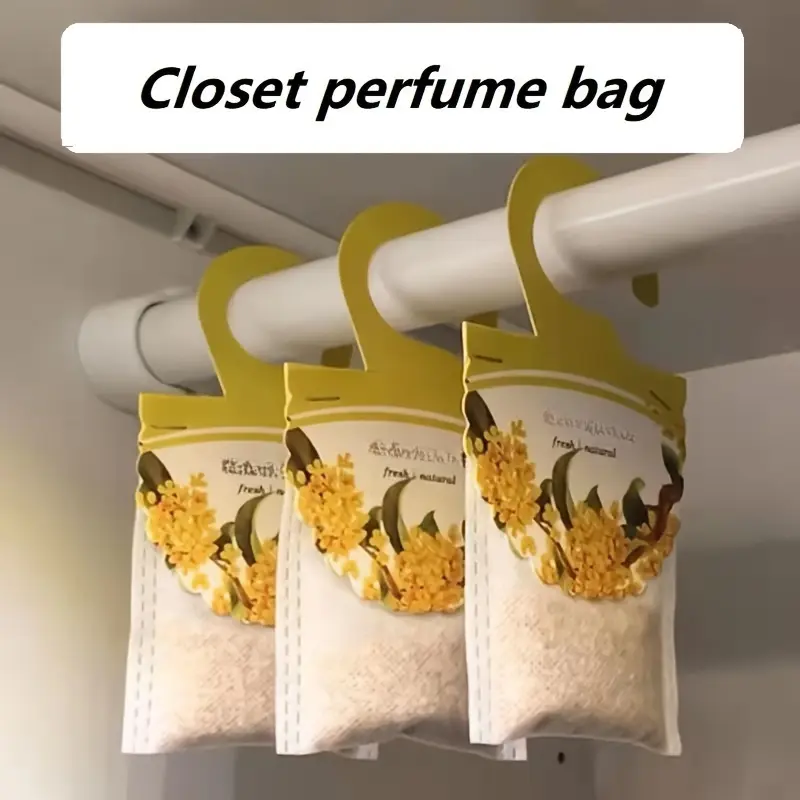 6pcs Lavender & Jasmine Scented Sachets - Wardrobe Freshener, Delicate Floral Fragrance, Ideal for Bedrooms, Cars And Wardrobes - Refreshing Aroma