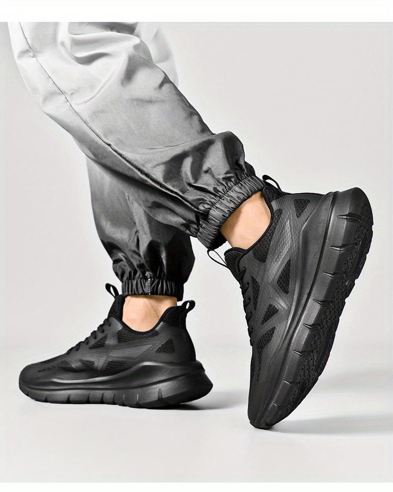 (New)2026 New Unisex Thick-Soled Breathable Running Shoes - Lightweight EVA Cushion,  "Poop Feel" Design, Black & White Colorway for Outdoor Casual Sports & Jogging, Foam Runner Shoes, Active Lifestyle, Sporty Look, Cushioned Sole, Athletic Footwear