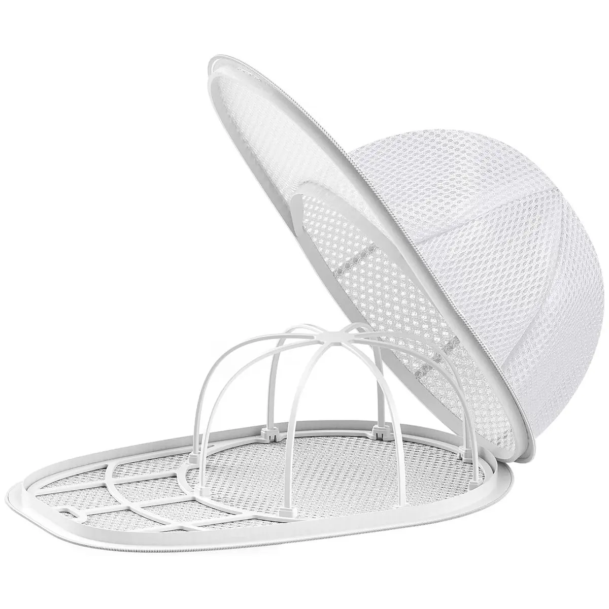 Washing Machine Hat Cleaner, Hat Care Bag with Frame Cage and Mesh Bag, Baseball Cap Washing Tool, Essential Laundry Accessory, Laundry Bags