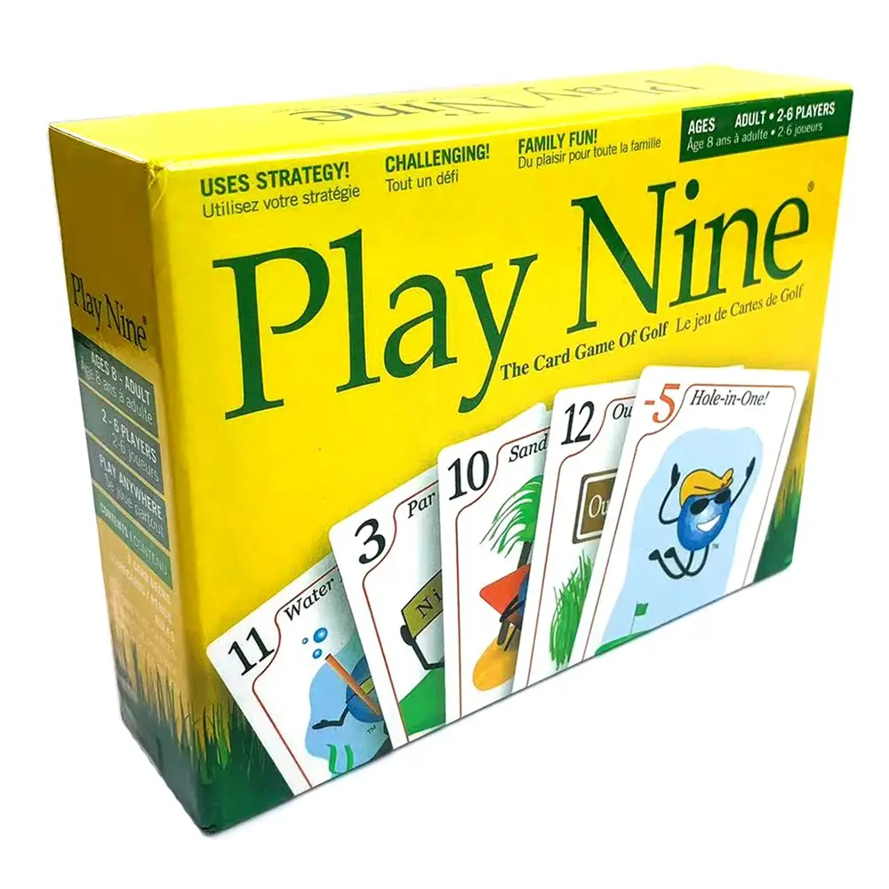 Golf Card Game Box, Fun Family Board Game, Interactive Golf Theme Party Game, Perfect for Gatherings, Christmas, New Year Celebrations
