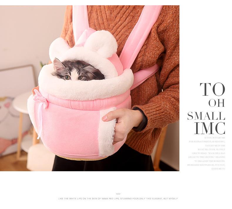 Trendy new cross-border cat bag, warm for winter, portable cat nest for going out, integrated cat cage, pet backpack