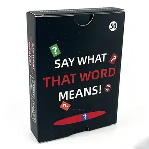 50 fun word-guessing multiplayer card games, cards to break the ice, unlock warm communication moments, strengthen relationships, suitable for dates, gatherings, parties, and special occasions, Family Fun Game
