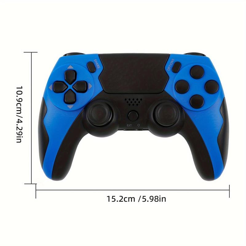 GAMINJA Wireless Controller, BT Wireless for PS4/PS4 Slim/PS4 Pro/PC, Multifunctional Game Controller with Touchpad & Triangle Board Light, Gamepad, Wireless Game Controllers