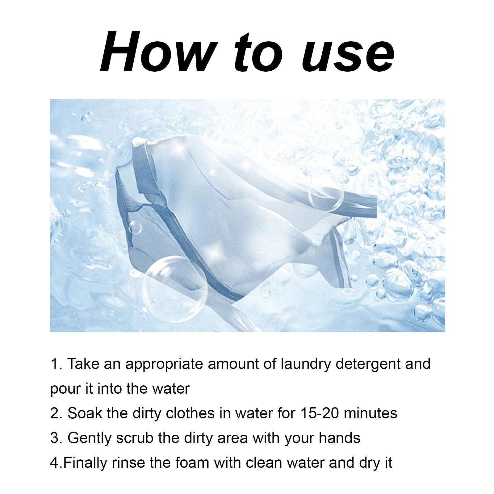 Jue Fish Active Enzyme Laundry Cleaner, Deep Cleansing Clothing Removes Stubborn Stains Gently And Does Not Irritate