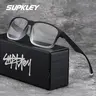 SUPKLEY Sports Reading Glasses with Anti-Slip & Anti-Drop PC Rectangular Transparent Frame, Lightweight & Durable, Multi-Degree Eyewear for Men & Women, Clear