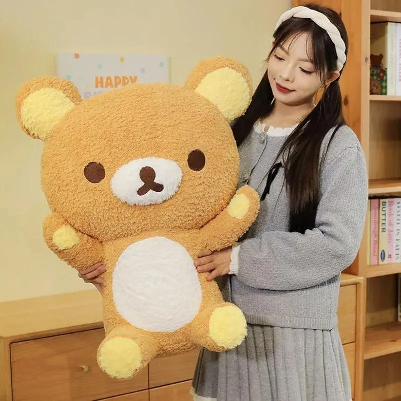 Cute Cartoon Rilakkuma Plush Doll Toys Soothing And Sleeping Dolls Hugging Bears Soft Sofa Cushion Hug Pillow Surprise Gift