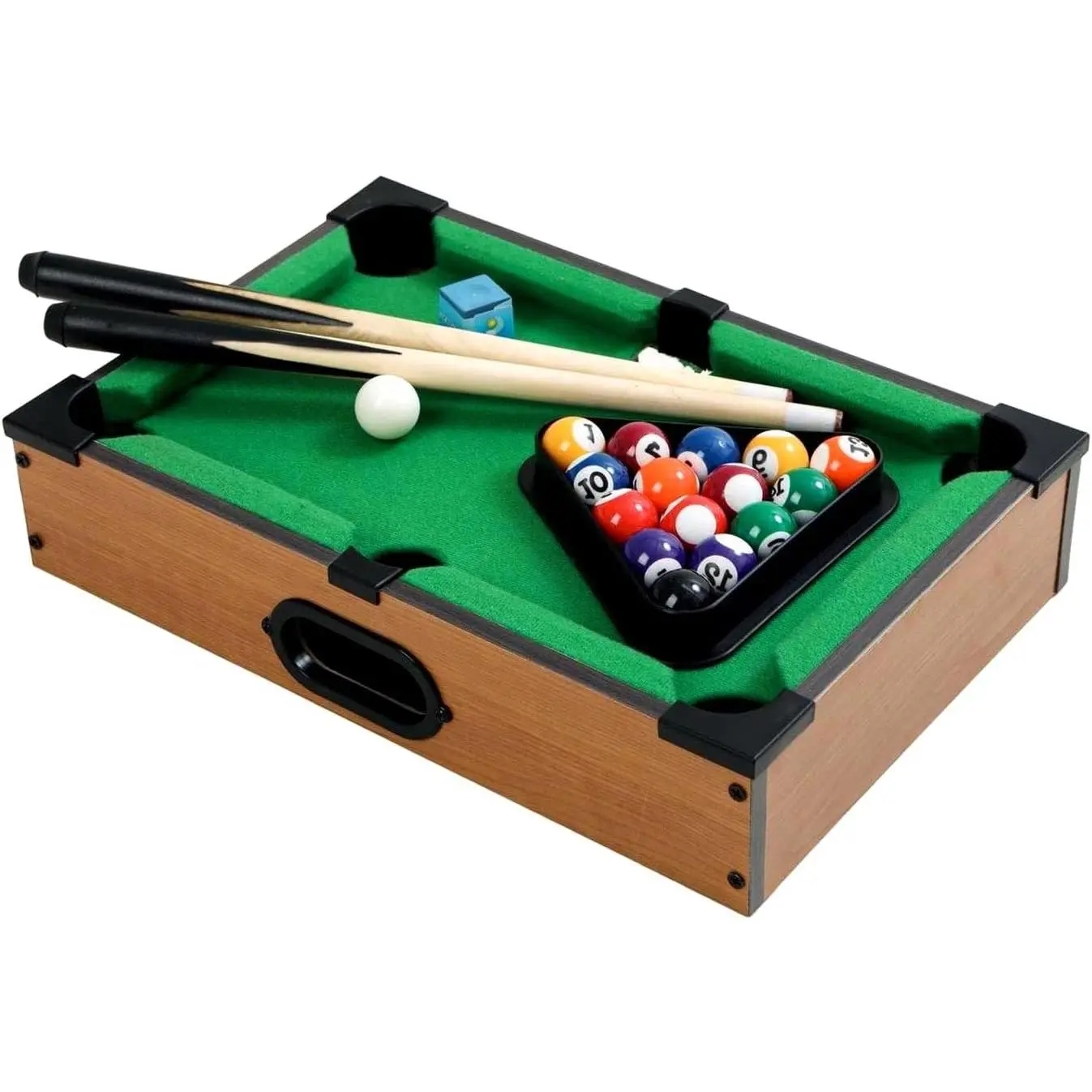 Mini Wooden Tabletop Pool Billiards Board Game, Ideal for Family Night Party, Perfect Gift for Cat Lovers