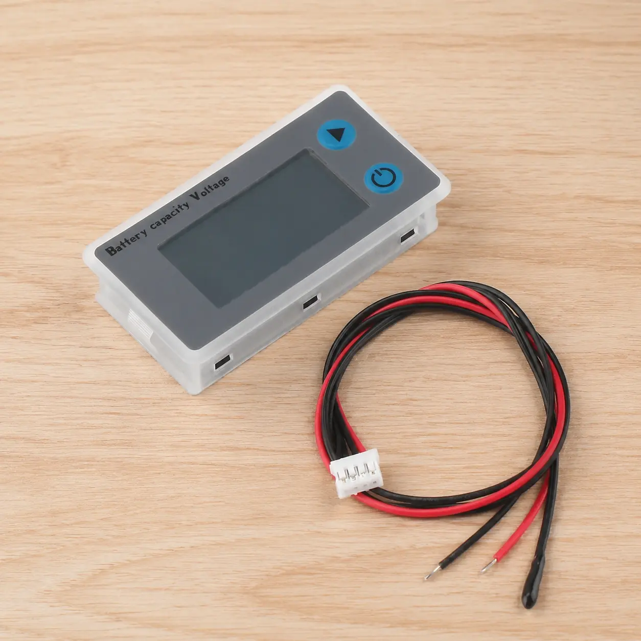 10-100V Battery Capacity Monitor, Voltage & Temperature Tester for 12V 24V 36V 48V, LCD Percentage Display, Real-Time Power Health Tracker, Accurate Battery Gauge