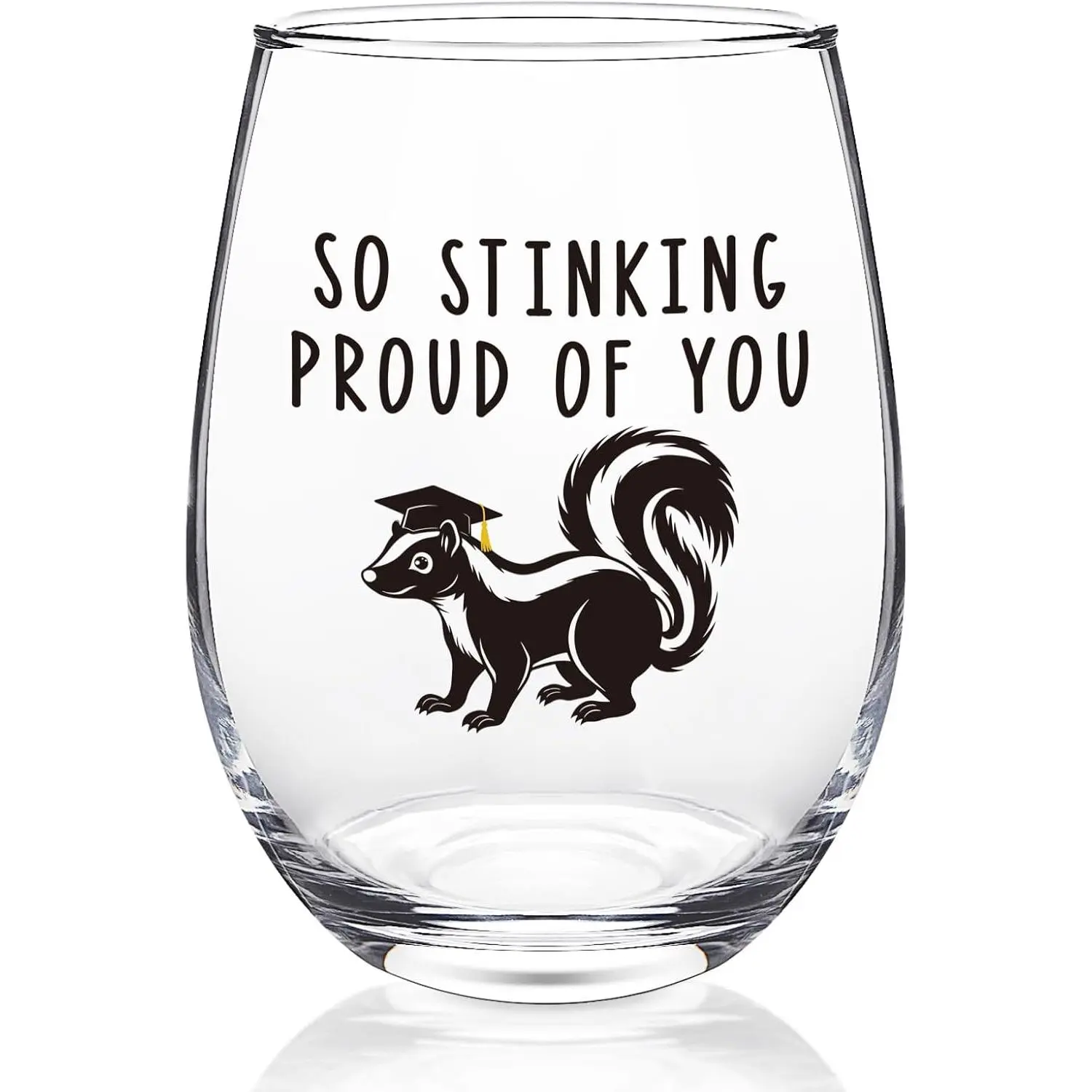 Graduation Gifts for Women Men, College Masters  Graduation Gifts for Women Daughter Sister , So Stinking Proud of You  Glass, Congrats Grad High School  College Grad