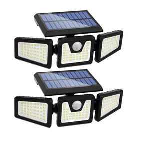 Wireless Solar Powered Outdoor Wall Lights – 74-LED 3000LM, 270° Wide Angle, 3 Lighting Modes & IP65 Waterproof for Garden & Courtyard