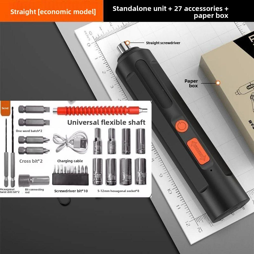 Precision Pen-Style Electric Screwdriver with 12 Magnetic Bits and Portable Charging Case