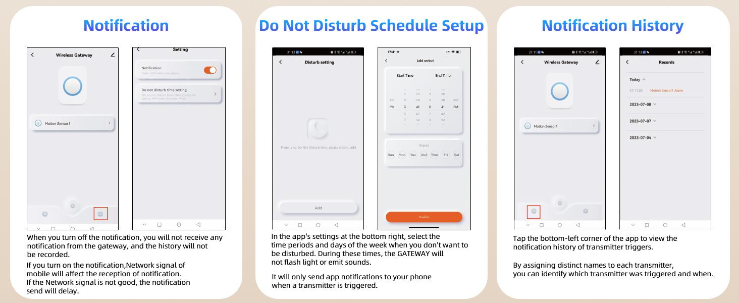WiFi Door Sensor Chime, Smart Door Open Alert Window Sensor for Business/Home/Kids Safety, Real-Time App Notification, 500ft Range, 32 Melodies, 5 Volume Levels, Window Contact Sensor Alarm Kit