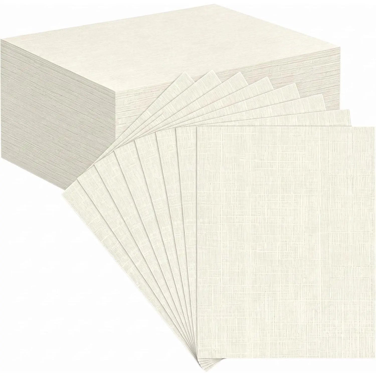 200 Sheets  Linen Textured Cardstock Paper | 5x7 Inch Double-sided Textured Thick Cardstock for Printing, Wedding Invitations, Certifications or Crafts