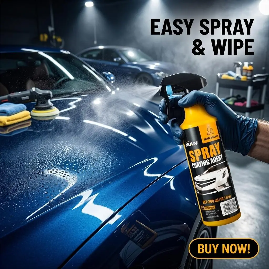Spray coating agent；NUAN nano car coating sprayNUAN nano car coating spray-Spray Coating Agent, Water-Repellent, Stain-Proof & Stunning Reflections, Festive Eye-Catcher