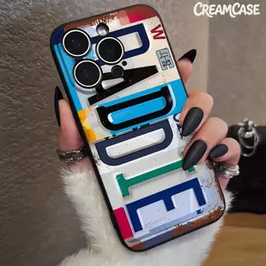 BADDIE patterned TPU shockproof soft case with license plate design, compatible with iPhone 17/16/15/14/13/12/11/X/XS/XSMAX/17E, anti-shock and drop-proof phone case, a holiday gift for friends, family, and yourself, Cover, Accessories, Casing, Protection